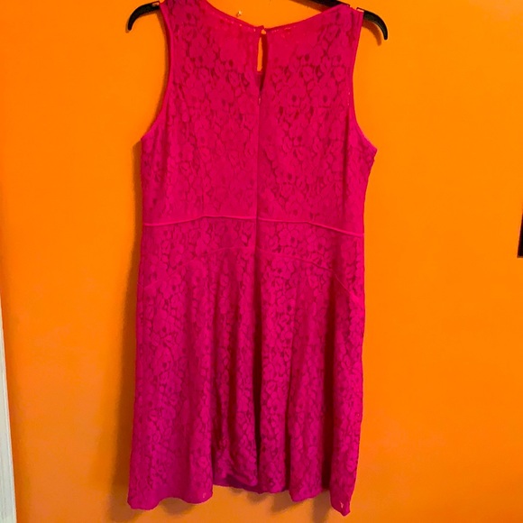 Pink Lace Patterned Dress size 18 - Picture 4 of 4
